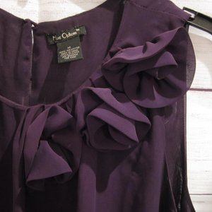 Purple Nue Options Sleeveless Blouse